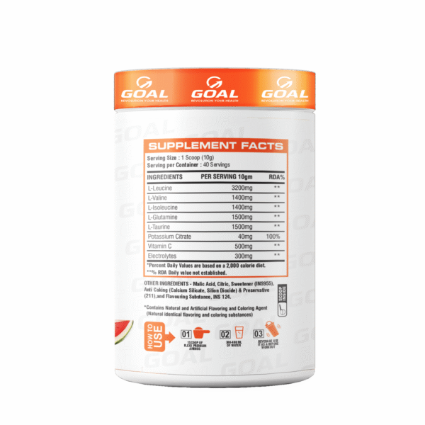 Flexx Premium Aminos added Electrolytes BCAA