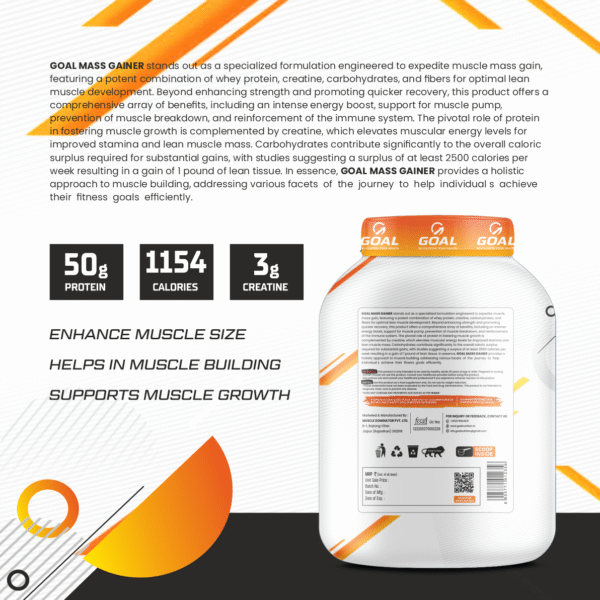 Mass Gainer High Protein 50g Protein | 3g Creatine